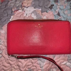 Kate spade coral wallet authentic